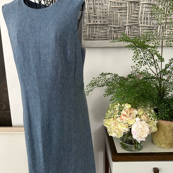 NWT AKRIS Linen Dress, Fully Lined - Picture 3 of 11